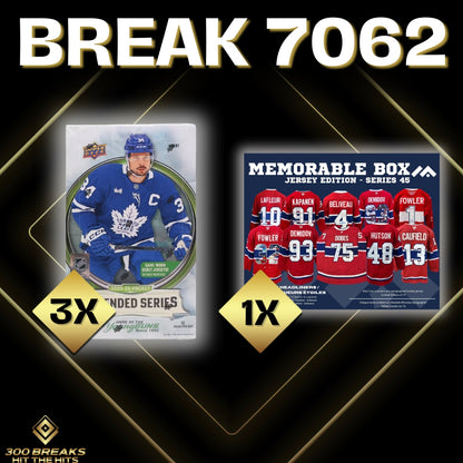BREAK #7062 (32 SPOTS DISPONIBLES)