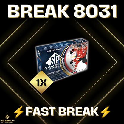 BREAK #8031 (32 TEAMS DISPONIBLES)
