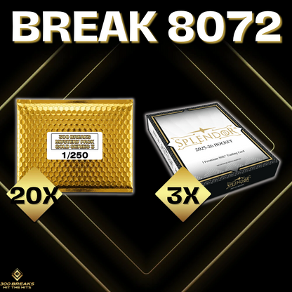 BREAK #8072 (32 SPOTS DISPONIBLES)
