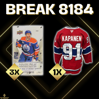 BREAK #8184 (32 SPOTS DISPONIBLES)