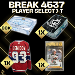 BREAK #4537 PREFILL PLAYER SELECT RELEASE J-T (222 JOUEURS DISPONIBLES)