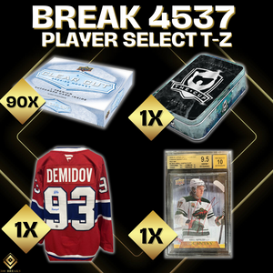 BREAK #4537 PREFILL PLAYER SELECT RELEASE T-Z (222 JOUEURS DISPONIBLES)
