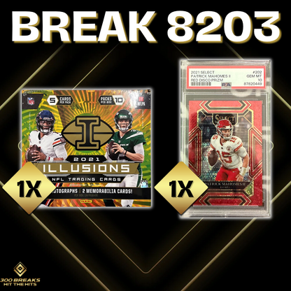 BREAK #8203 (32 SPOTS DISPONIBLES)